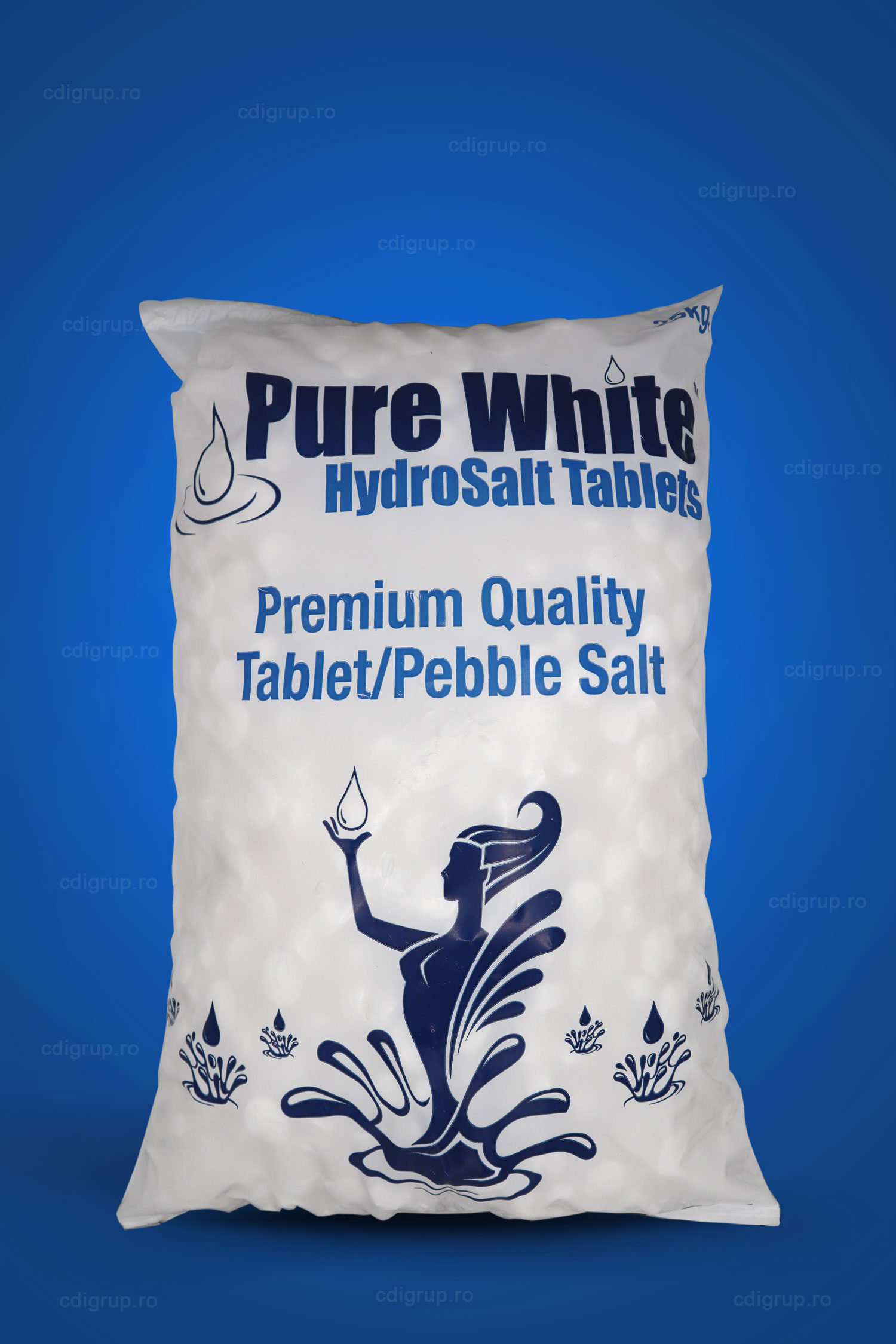 Sare pastile sac 25 kg pentru uz industrial Pure White 